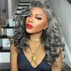 New Salt & Pepper Glueless Nature Beautiful Loose Wave Long Wig
