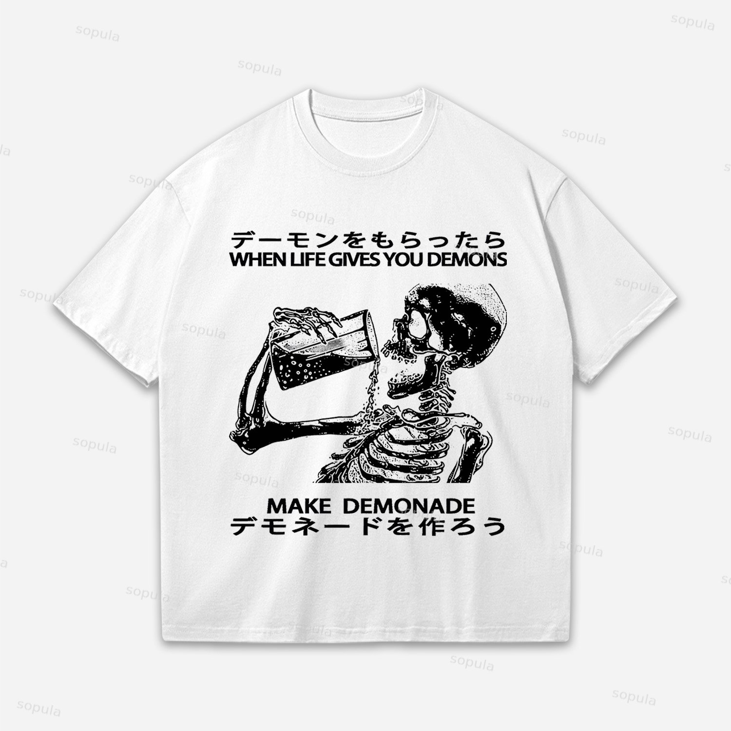 Make Demonade Funny Oversized Cotton T-shirt