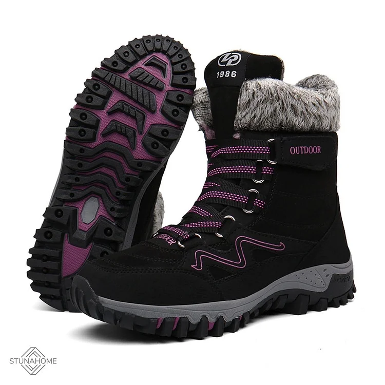 Orthopedic Winter Snow Ankle Boots Warm Fur Arch Support Women Shoes  Stunahome.com
