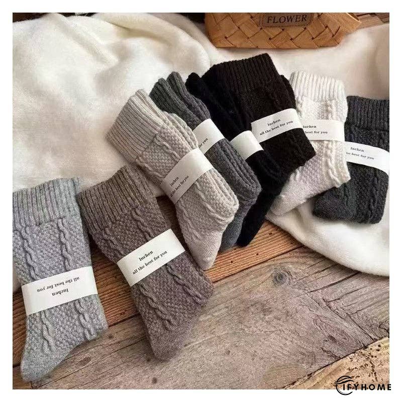 6-Color Mixed Jacquard Women's Sock Set | IFYHOME