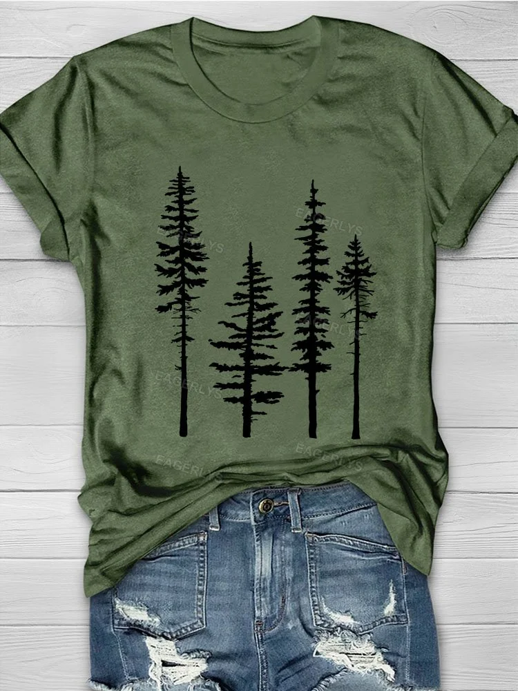 Eagerlys Pine Tree T-shirt Eagerlys