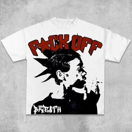 Vintage Stress Freedom Print Graphic T-Shirt