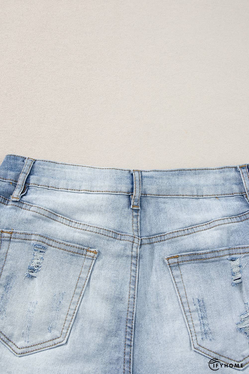 Vintage Washed Raw Edge Jean Shorts | IFYHOME