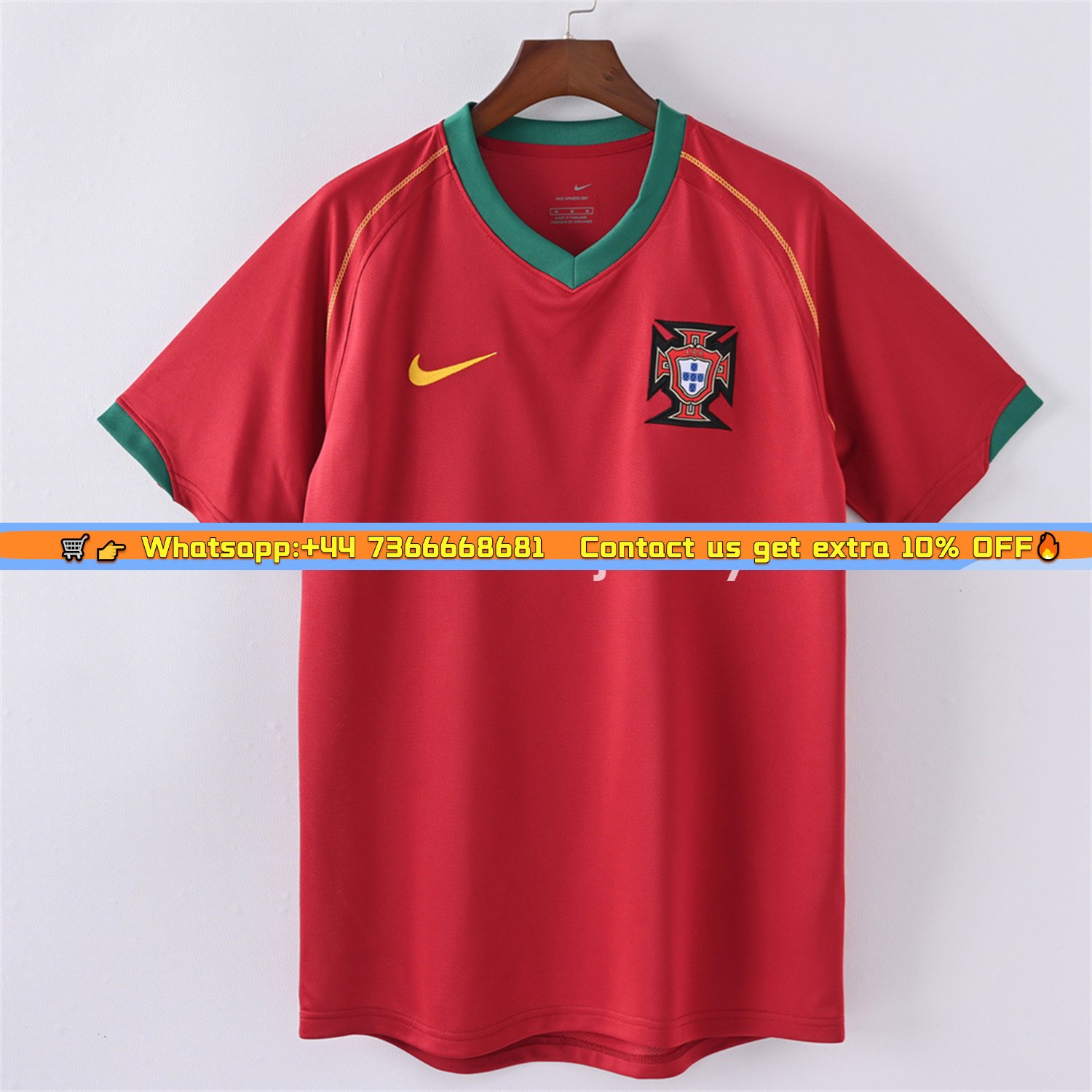 Retro Portugal 2006 Home Jersey