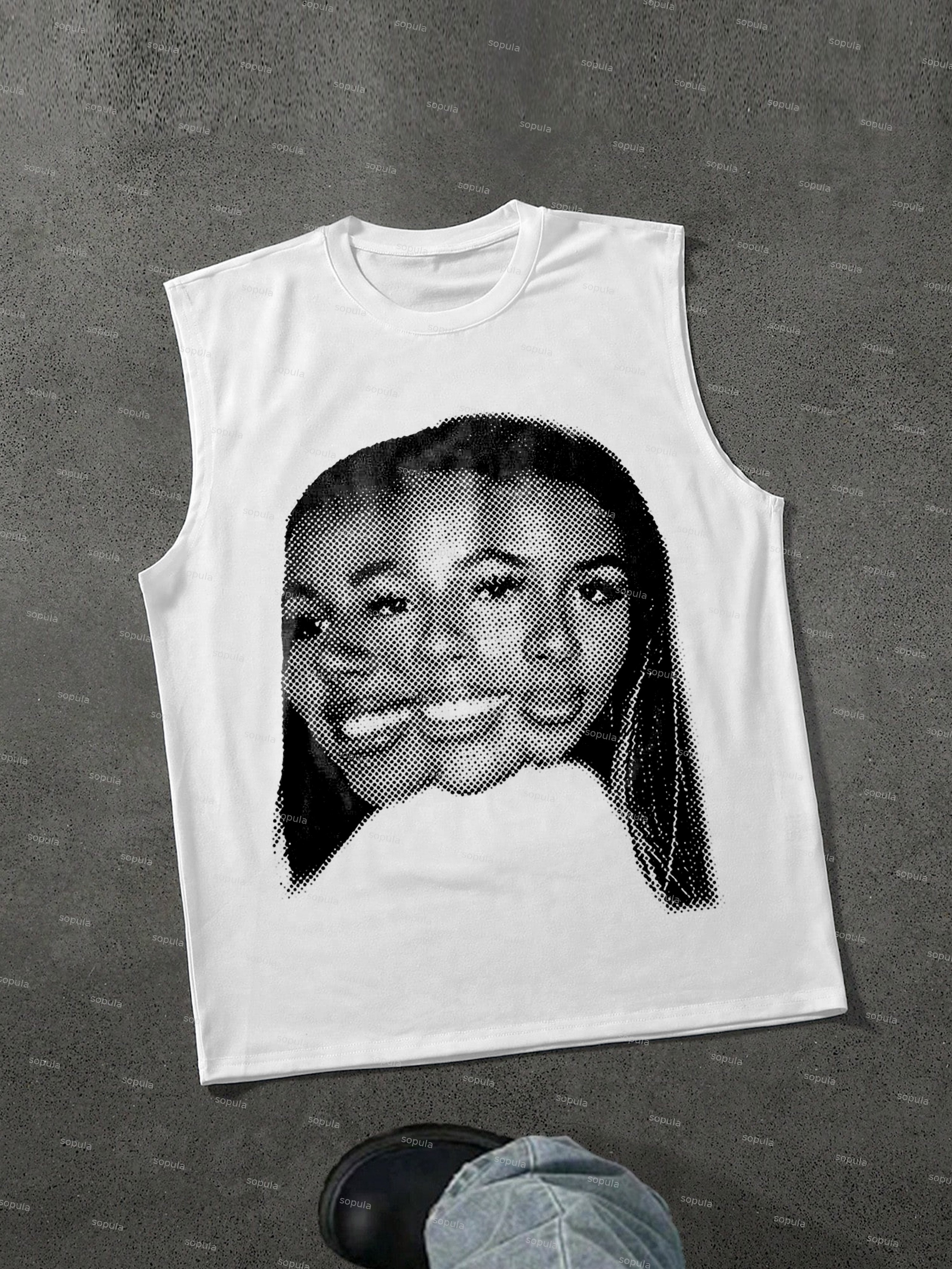 Guzado Rapper Graphic Tank Top