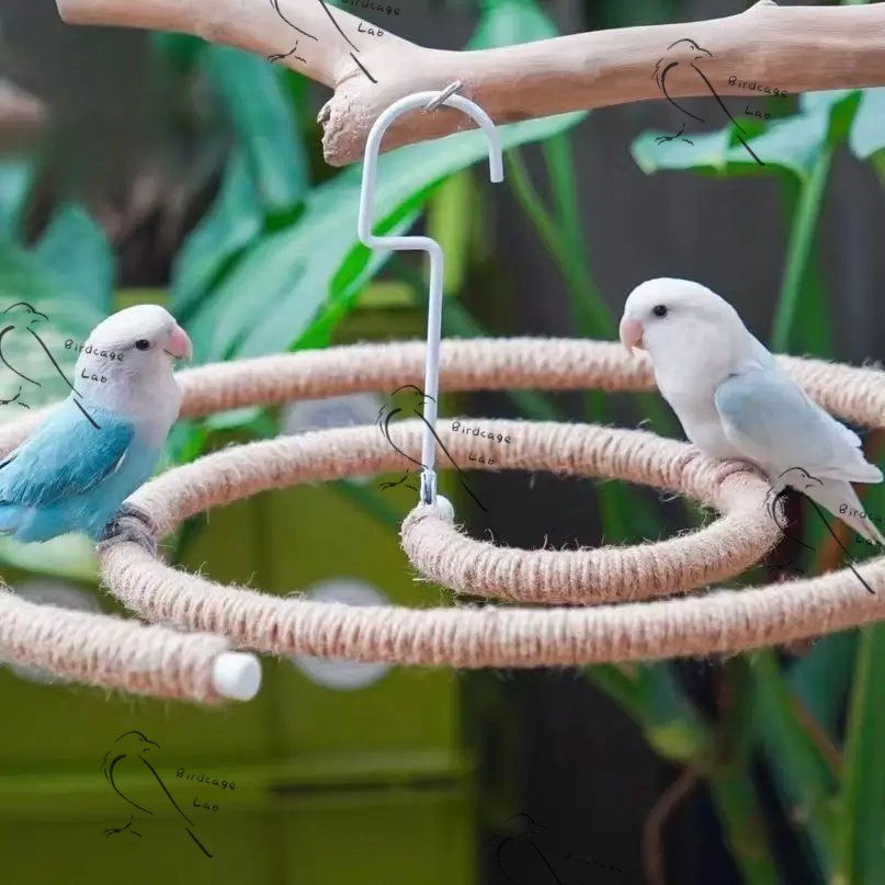 Large Parrot Spiral Perch  Birdcagelab