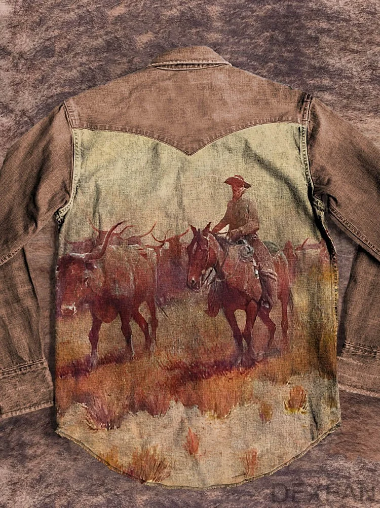 Graze Vintage Print Casual Shirt