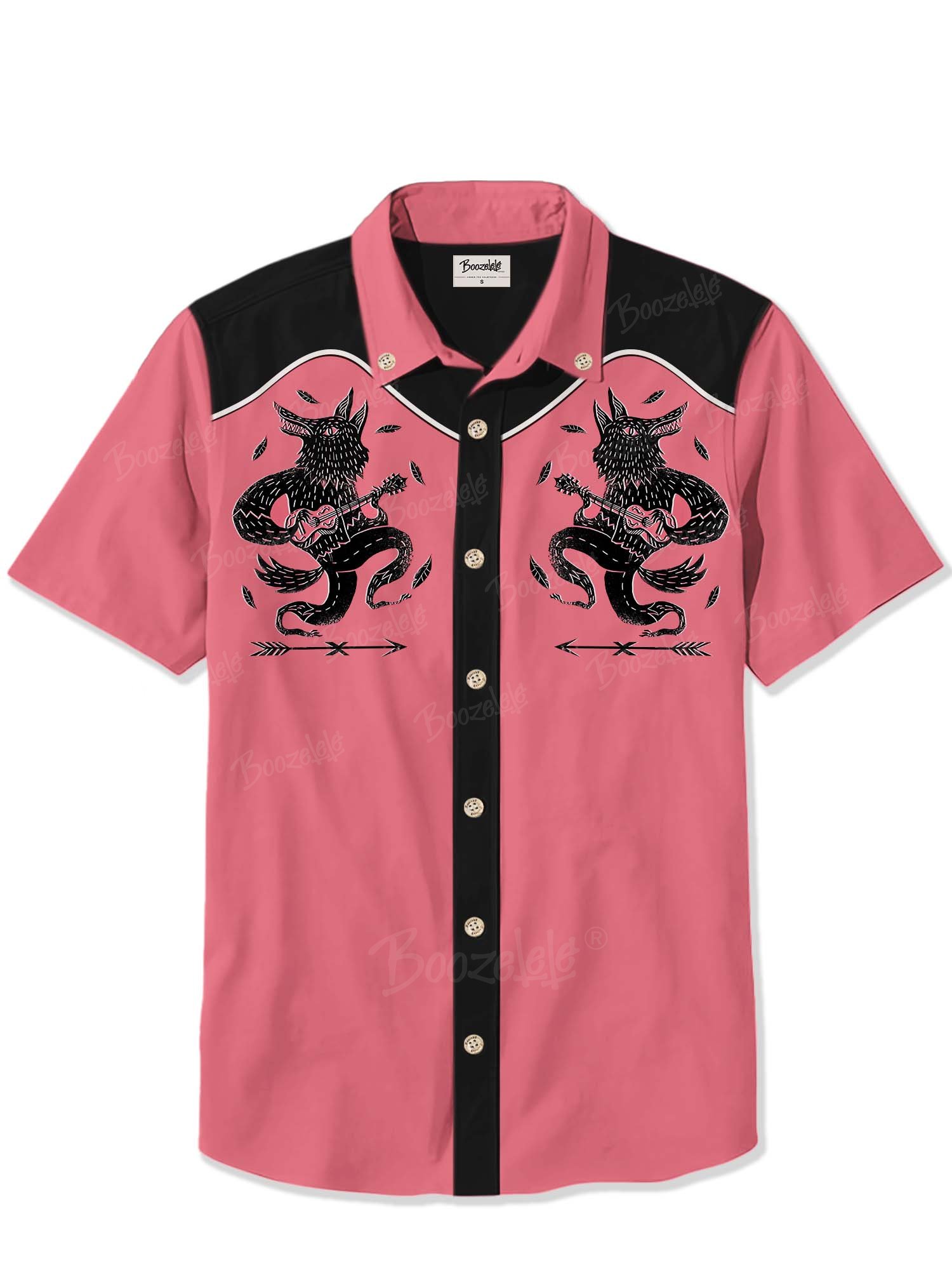 Music Monster Playing Guitar - 100% Cotton Shirt