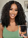 knots Curly Hair  Put on and Go Glueless Wig 150% High Density