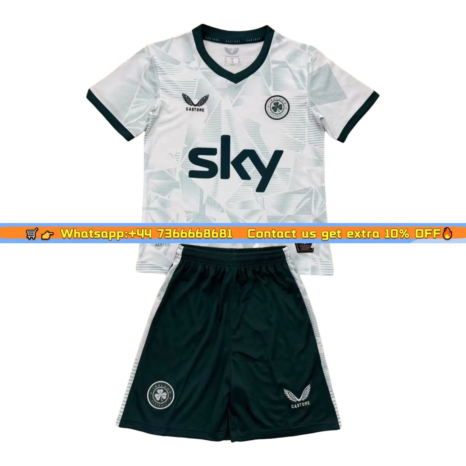 Ireland 25-26 Away Men's Adult Jersey Set - Fans Version