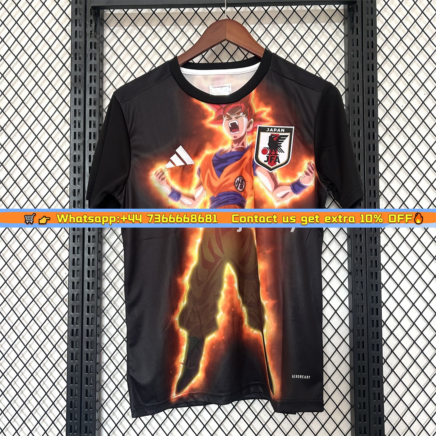 Japan 25-26 Red Hair Son Goku Black Special Edition Jersey - Fans Version