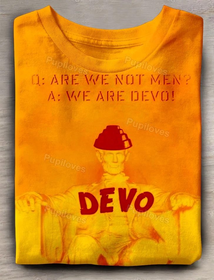 Pupiloves Pupiloves Devo Band Word Art Print T-shirt