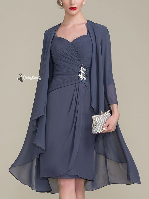 Waist Chiffon Simple Temperament Bridal Mother Dress