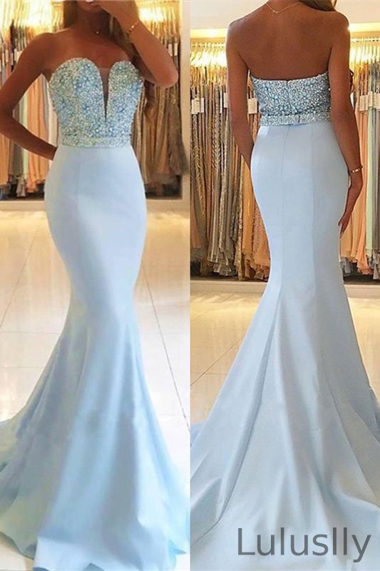Luluslly Sweetheart Mermaid Prom Dress With Beadings Sequins