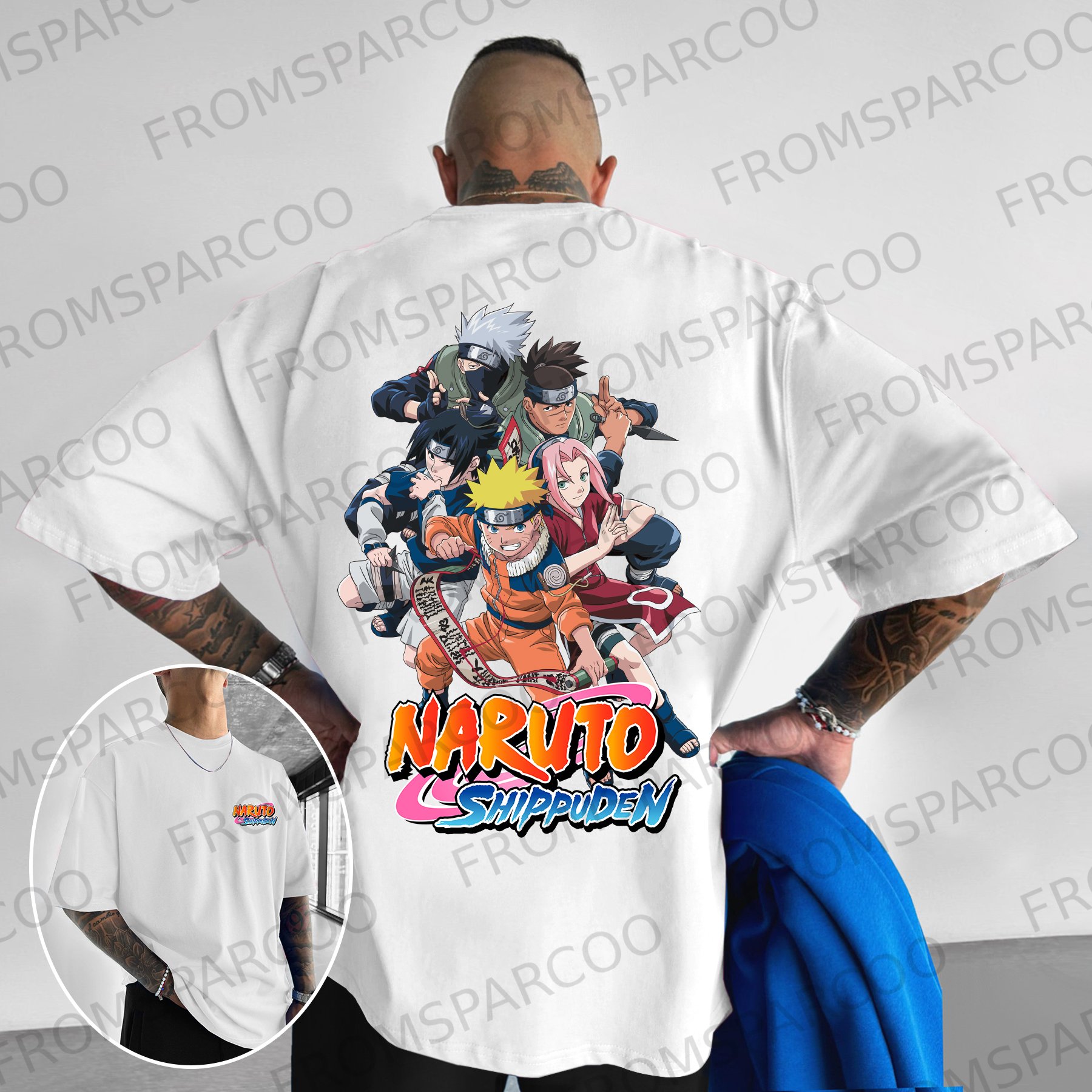 Casual Naruto Anime Print T-shirt