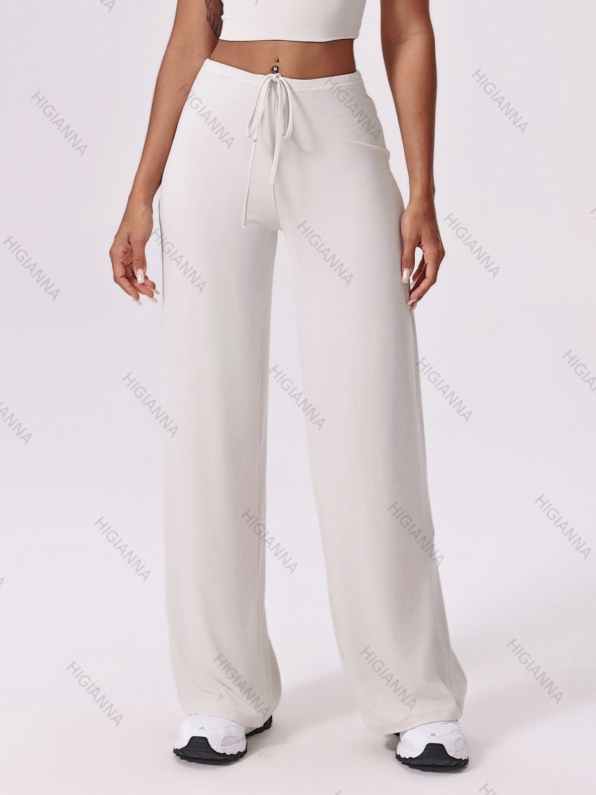 Wide Leg Drawstring Lounge Pants - HIGIANNA&reg;