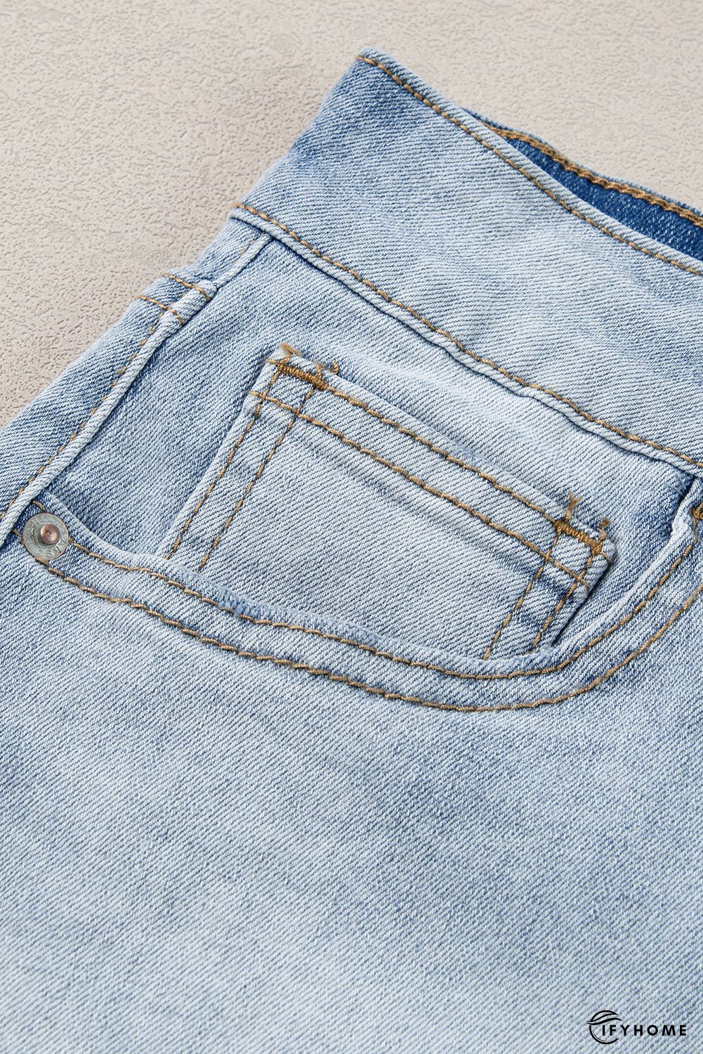 Vintage Washed Raw Edge Jean Shorts | IFYHOME