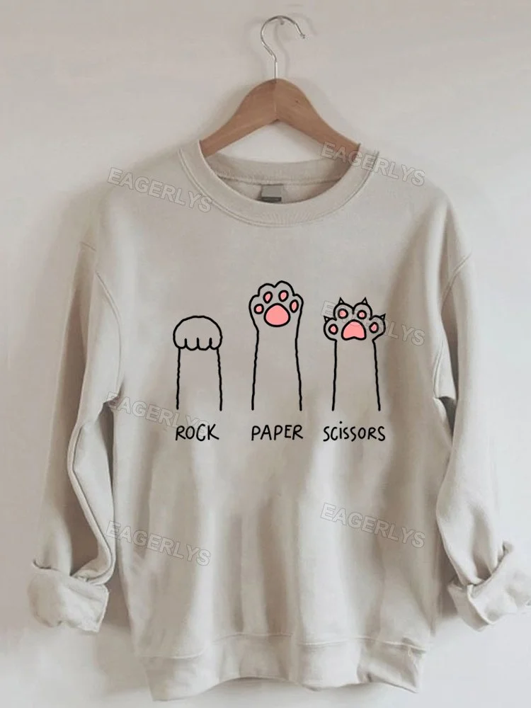 Eagerlys Rock Paper Scissors Sweatshirt Eagerlys