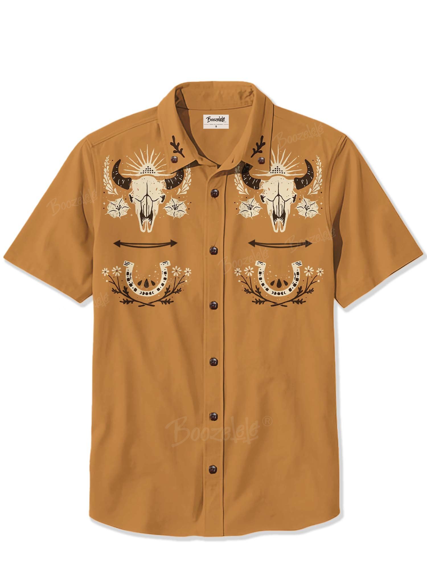 West Bull Skull - 100% Cotton Shirt
