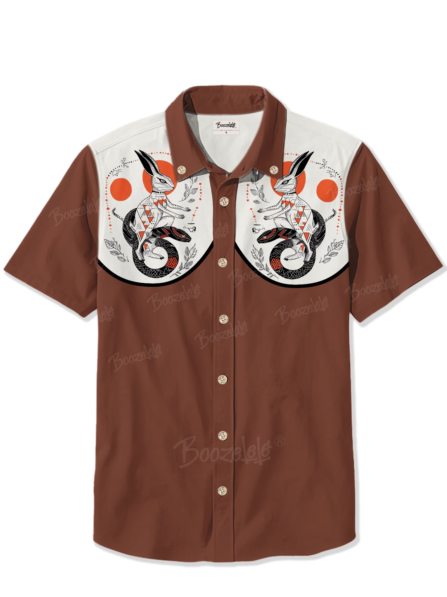 Snake Rabbit Sun Flower- 100% Cotton Shirt
