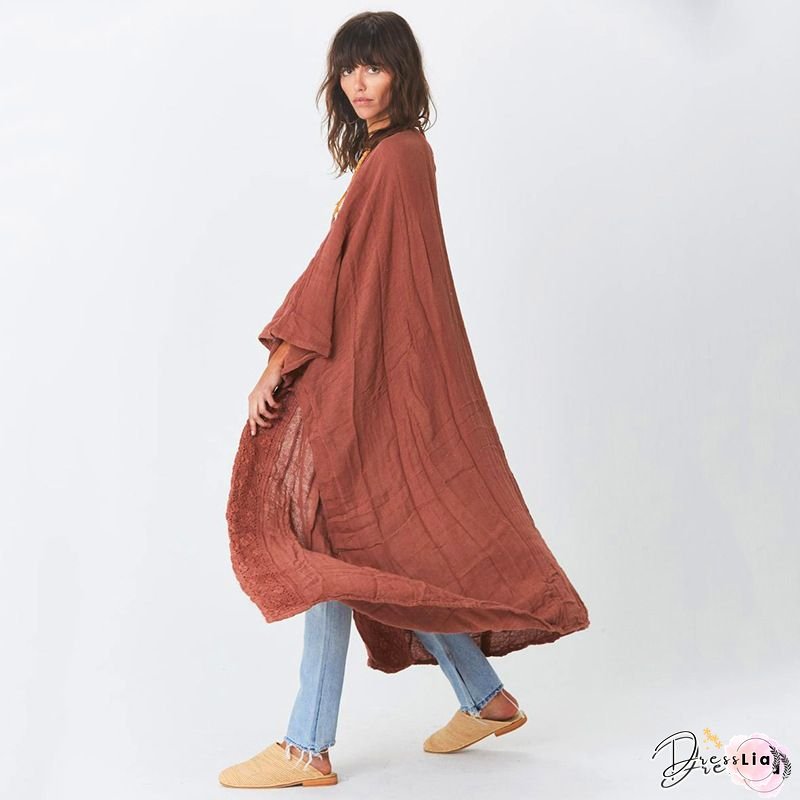 2025 New Women's Beach Cover Ups Long Kimono, Lightweight Sun Protective Swimwear Wrap, Loose Plus Size See Through Sheer Bathing Suit Outdoor Jacket, Swim Coverup Dress For Vacation, Pool, Swim Coverup Women, Swimsuit Coverup For Women