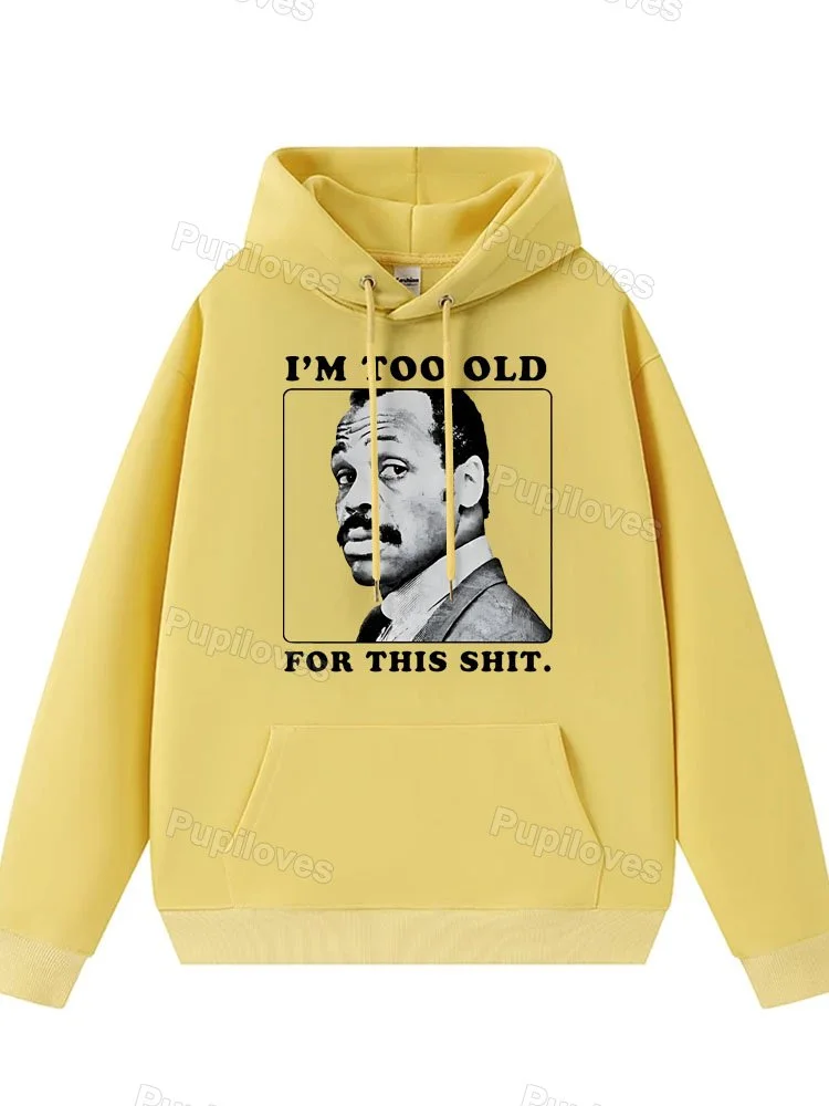 Pupiloves Pupiloves  Emotions of Old Man Sticker Hoodie