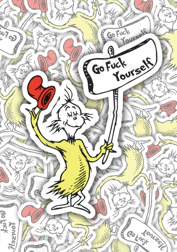 Pupiloves Pupiloves Go Fuck Yourself-1 Sticker