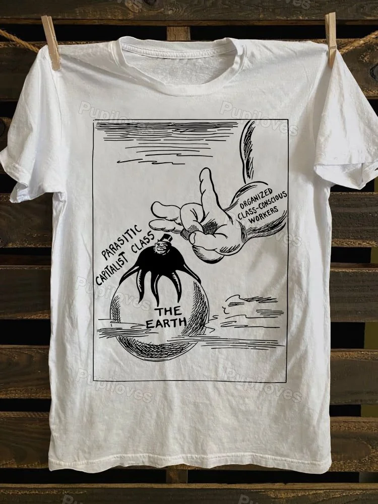 Pupiloves Pupiloves Get Rid Of The Parasite  Historical Socialist Anti Capitalist T-shirt