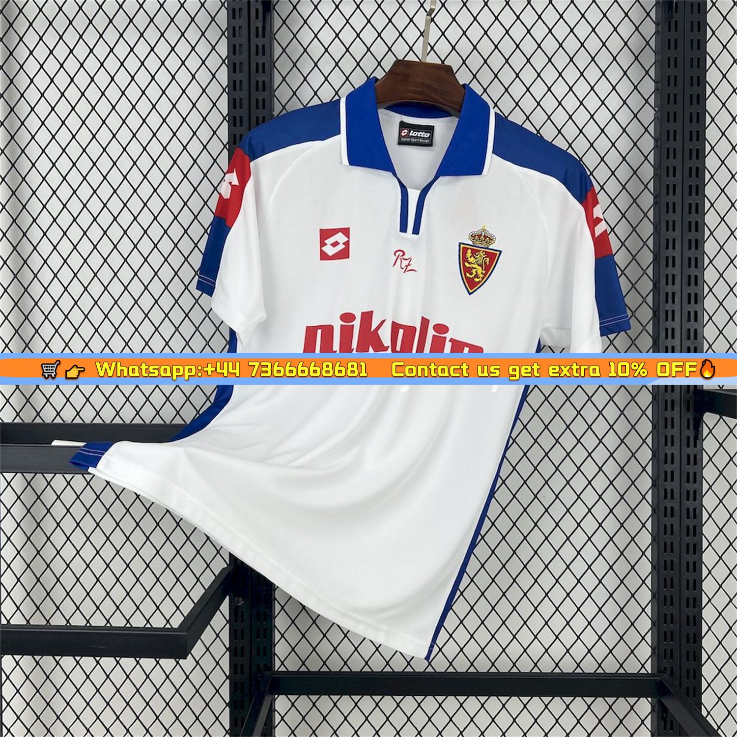 Retro Real Zaragoza 2004-05 Home Jersey
