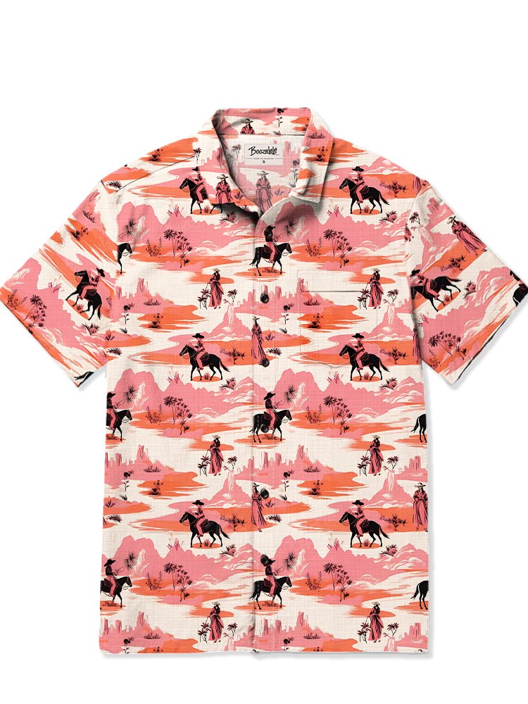 Pink Cowboy - Slub Linen Shirt