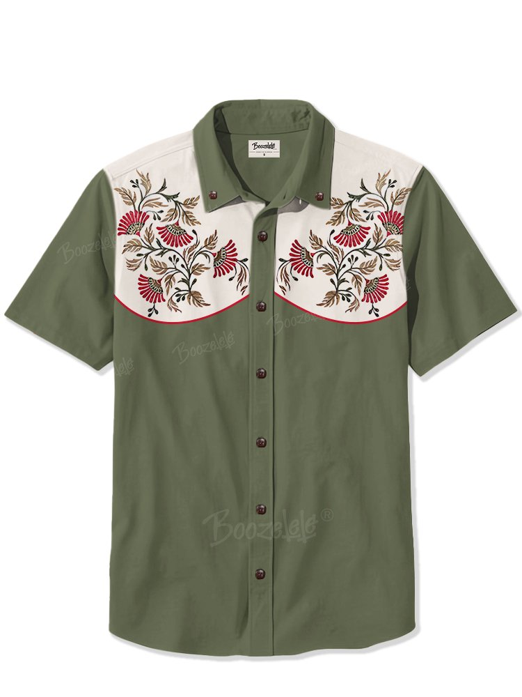 Fan-shaped flower - 100% Cotton Shirt