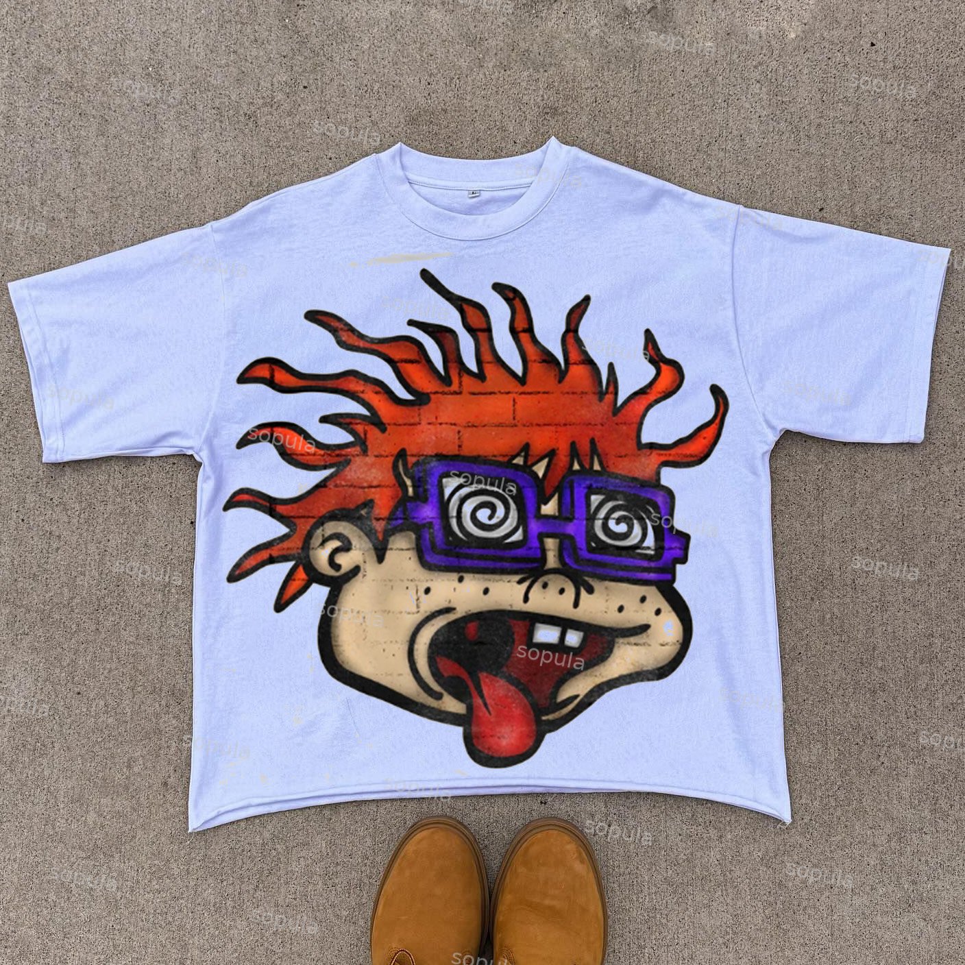 Vintage Funny Chuckie Graphic 100% Cotton T-Shirt - Sopula｜Premium Graphic Tees & Graphic Clothing