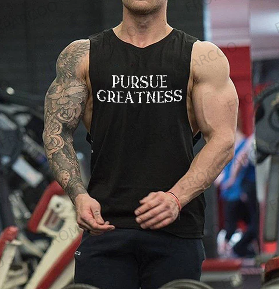 Pursue Greatness Printed Men's Vest