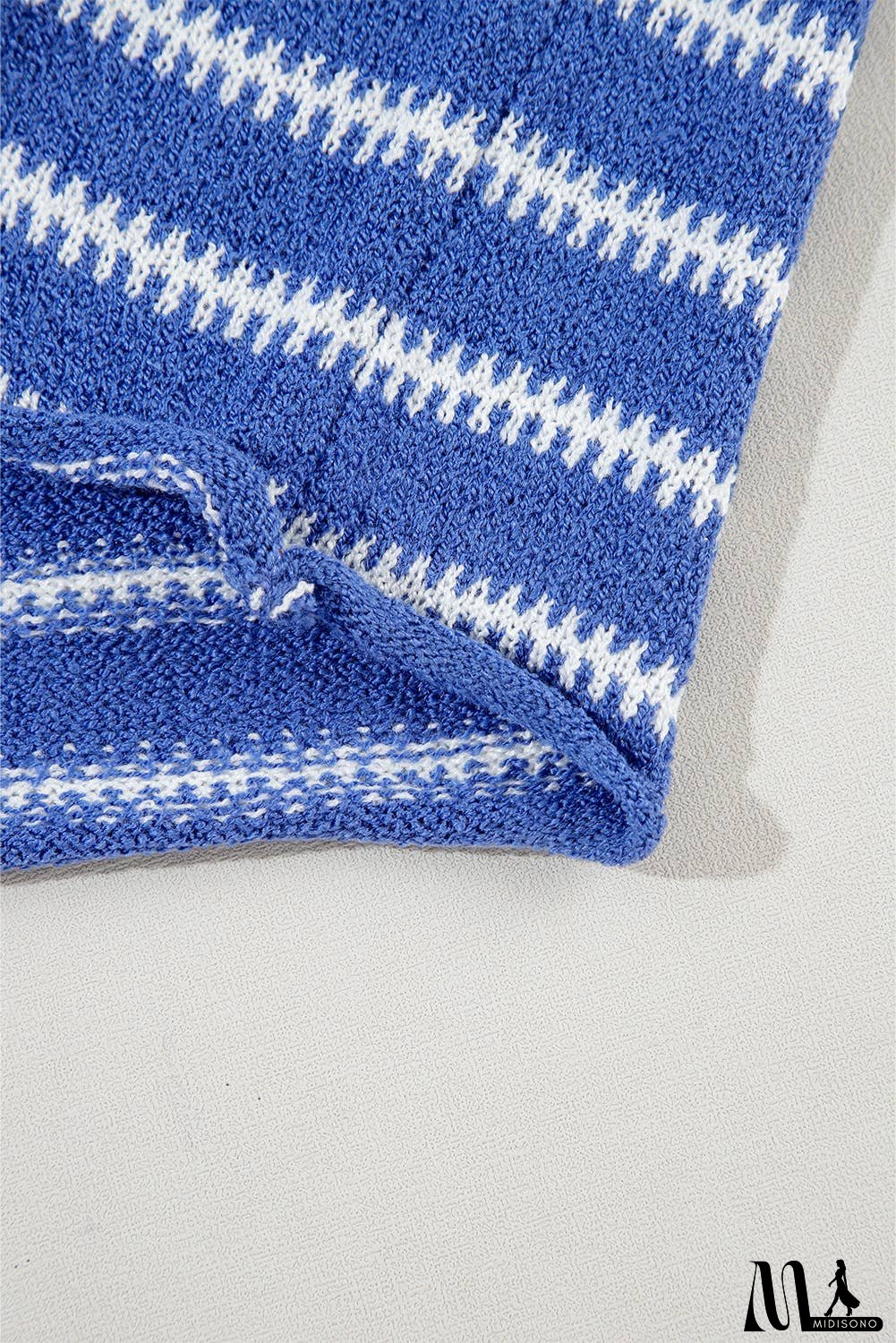 Stripe Drop Shoulder Casual Sweater