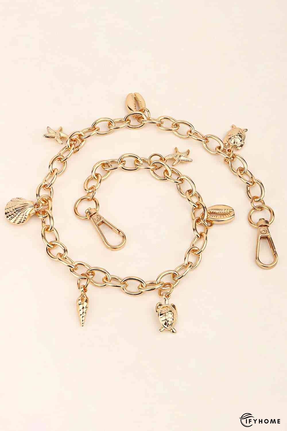 Sea Element Charm Iron Chain Belt | IFYHOME