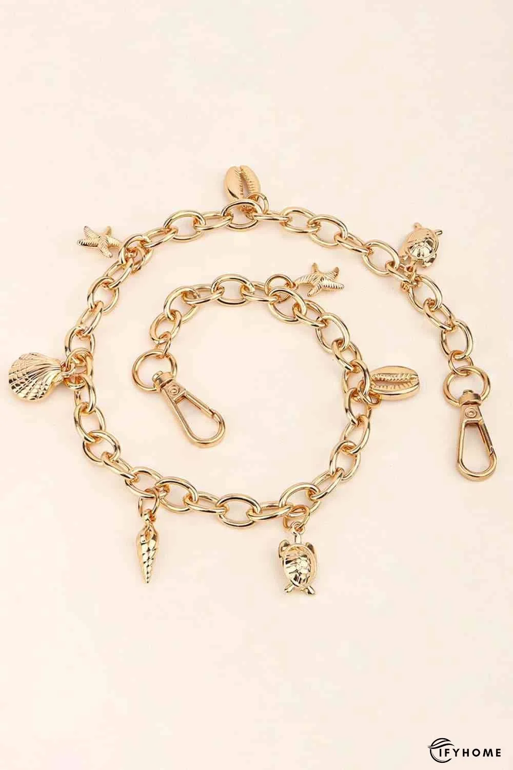 Sea Element Charm Iron Chain Belt | IFYHOME