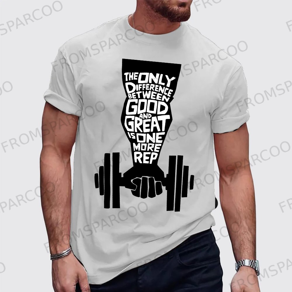 Men's Graphic Design Simple Print Gym T-Shirt