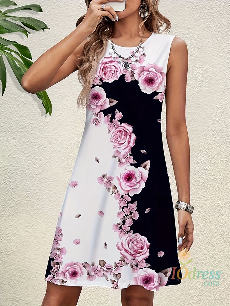 IO Dress 2025 New Sleeveless 3D Butterfly Printed Women's Short Dresses Summer Casual Women's Dresses Urban Street Fashion Short Dresses