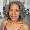 Salt & Pepper Body Wave Glueless Bob Wig