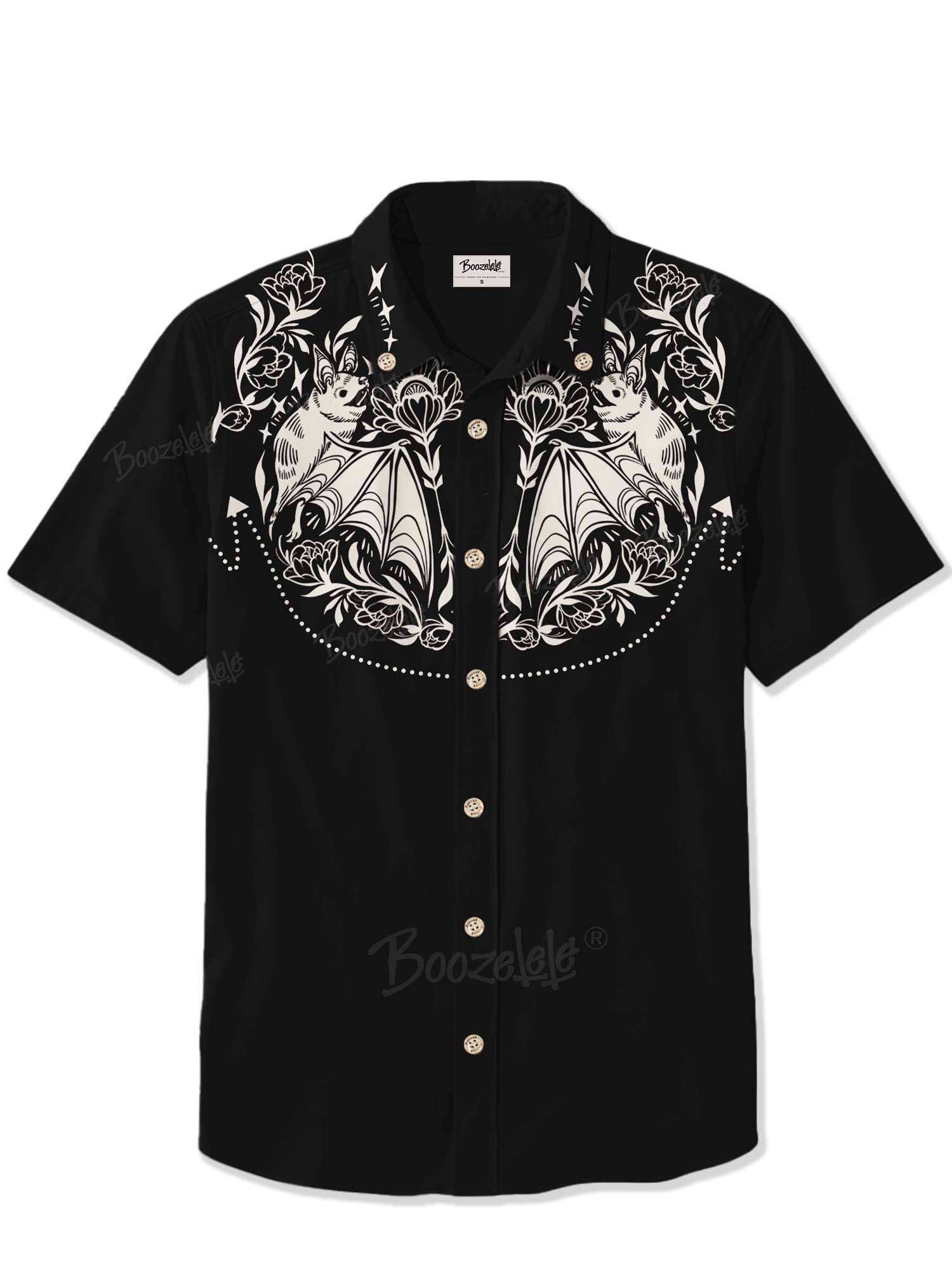 【Jazmin Marsella X Boozelele】Flower And Bat - 100% Cotton Shirt