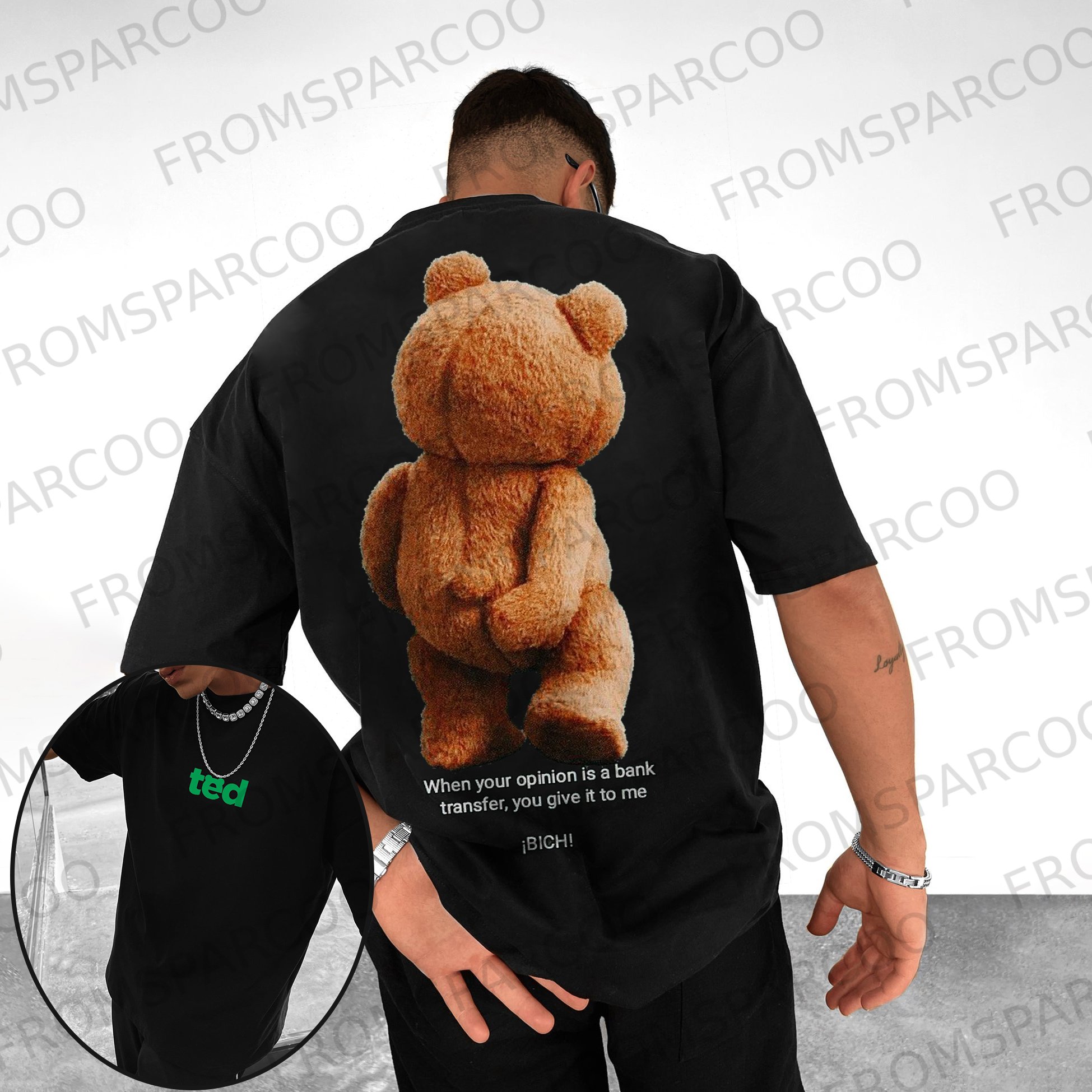 Men's Oversized Fashion Print T-Shirt