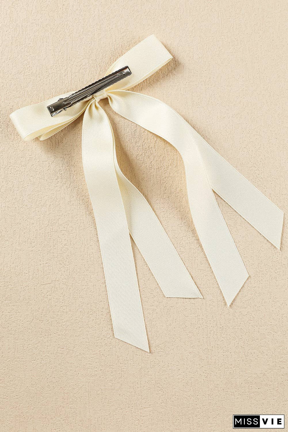 Black Elegant Terylene Double Bow Hair Clip