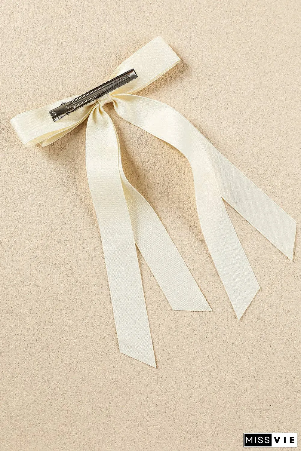 Black Elegant Terylene Double Bow Hair Clip