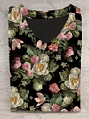 Unisex Floral Abstract Print Sweatshirt