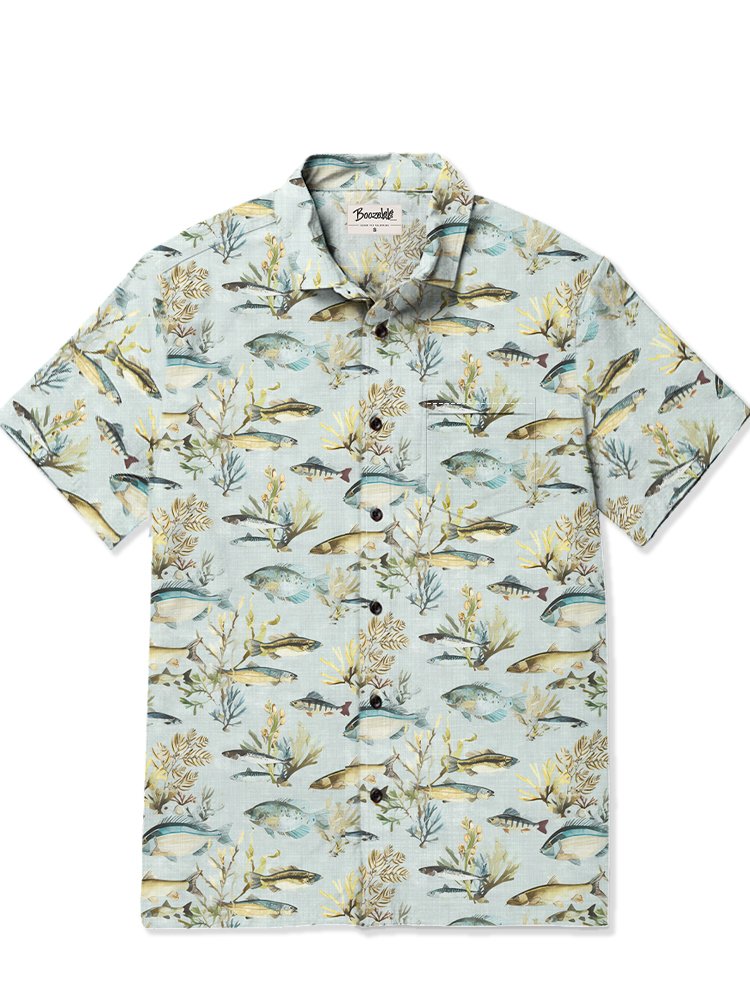 Coral Fish - Slub Linen Shirt
