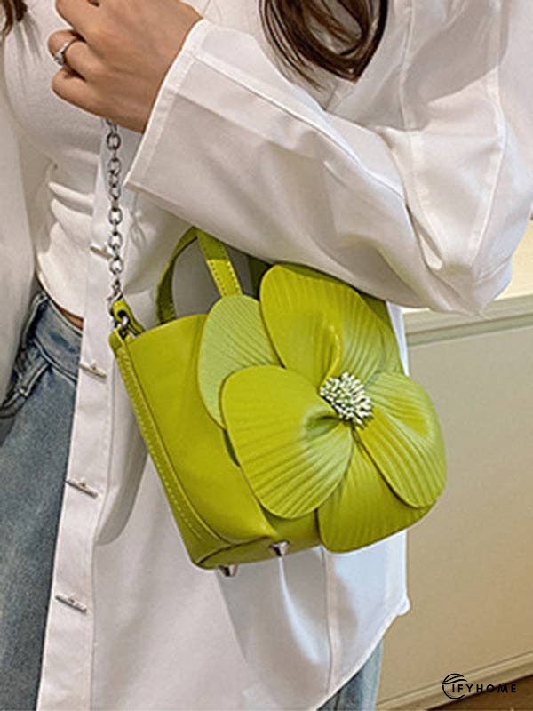Flower Shape Pleated Split-Joint Bags Crossbody Bags Handbags Tote Bags | IFYHOME