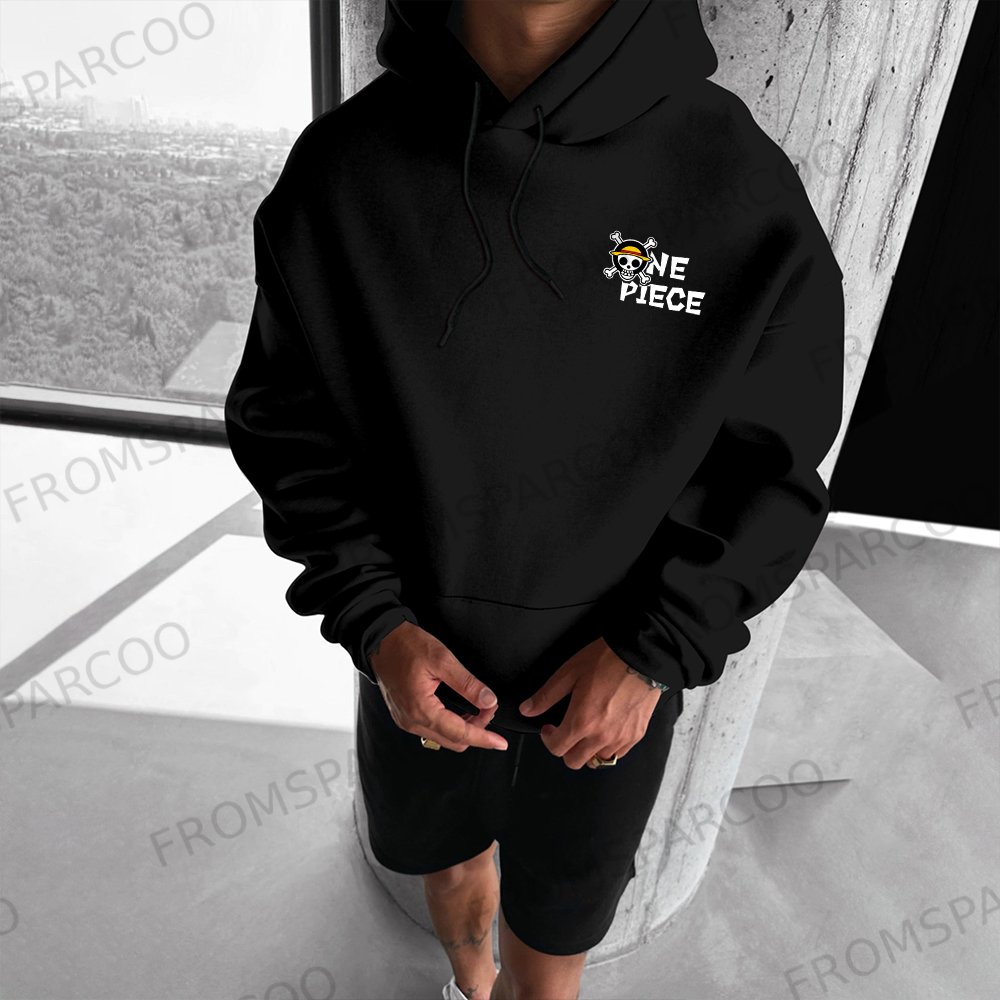 Unisex Anime Luffy Print Hoodie