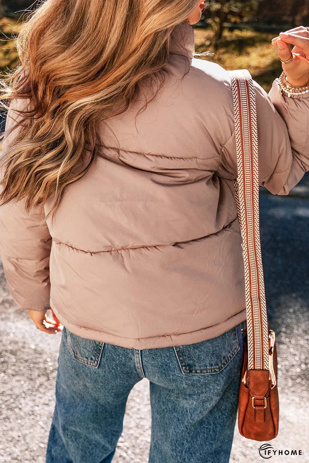 Turtleneck Zip Up Long Sleeve Winter Coat | IFYHOME