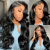 Black Brazilian Long Body Water Wave Wig