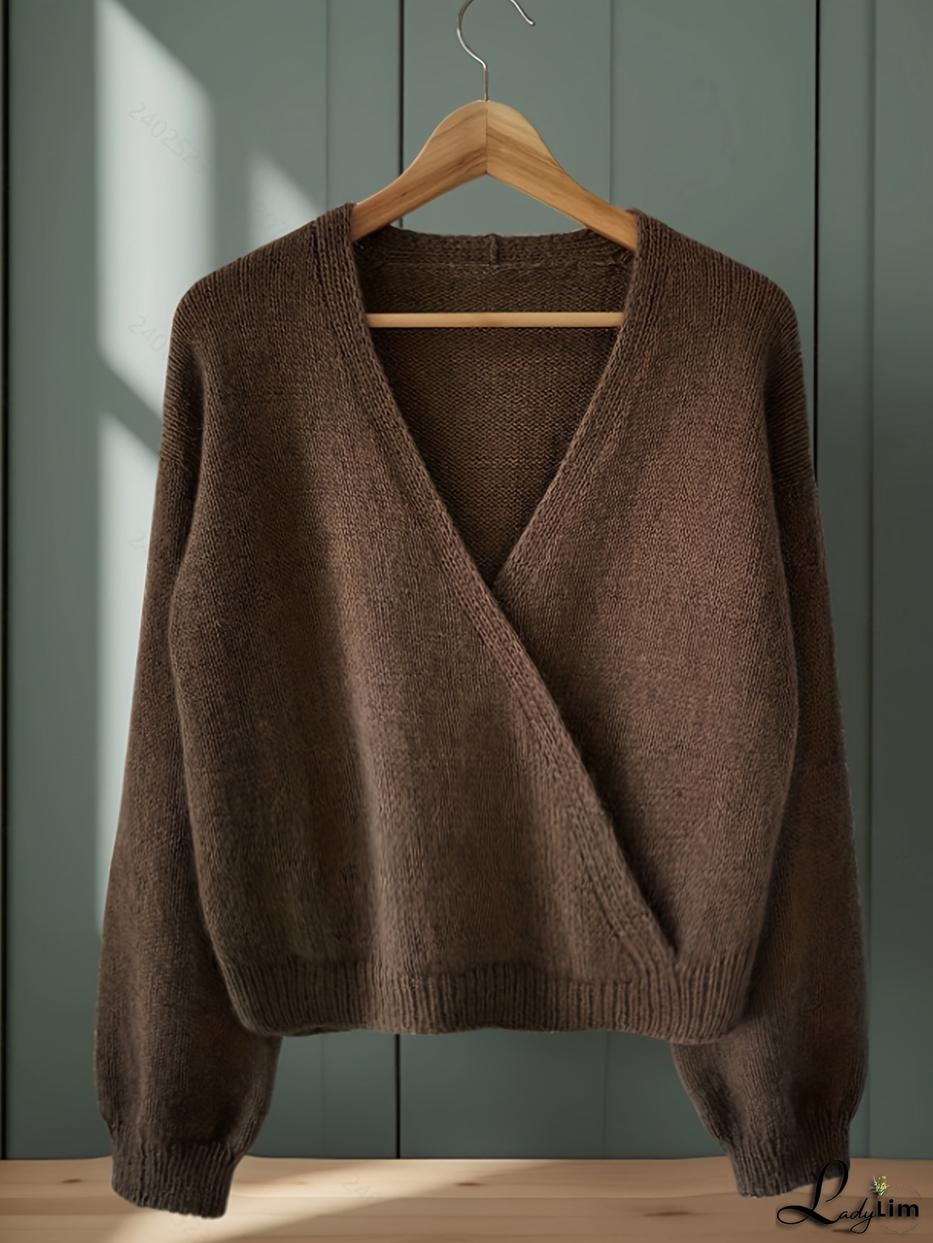 Women's Pullover Sweater - Autumn/Winter Solid Color Loose Fit Warm Sweater for Women